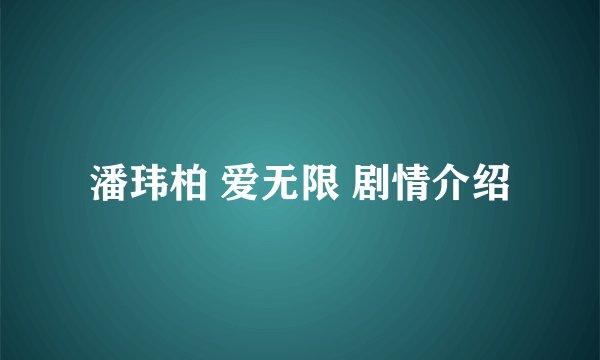 潘玮柏 爱无限 剧情介绍
