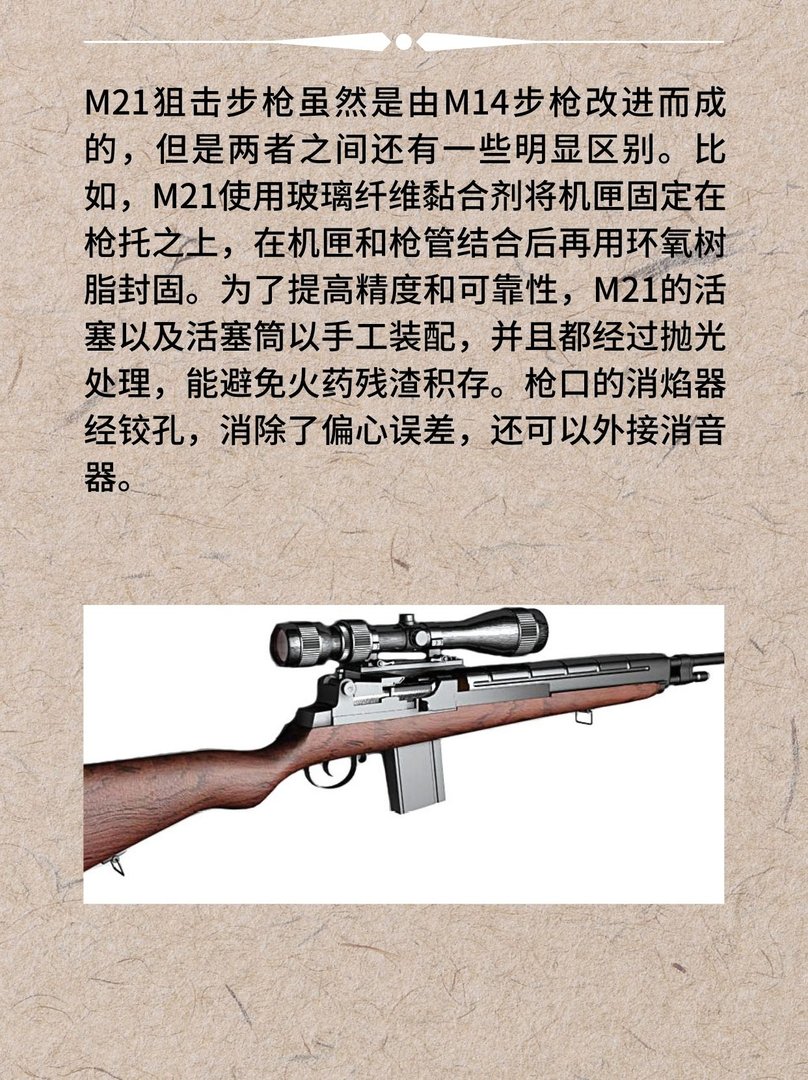 美国M21狙击步枪