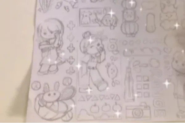 小麻薯的贴纸怎么画