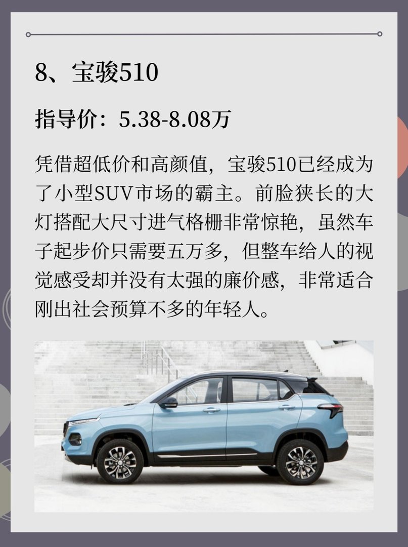 性价比最好SUV排行榜