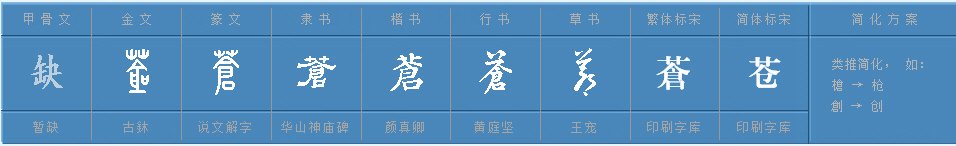 苍可以组什么词语