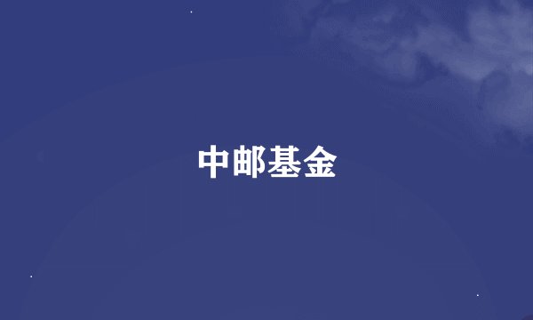 中邮基金