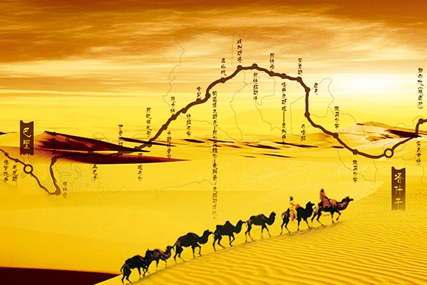 丝绸之路路线图
