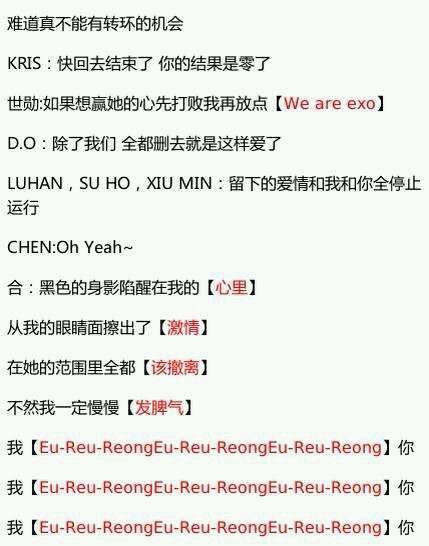 湖南卫视元宵喜乐会2014exo粉丝在开始唱之前喊的什么?求求各路好汉了！每一次