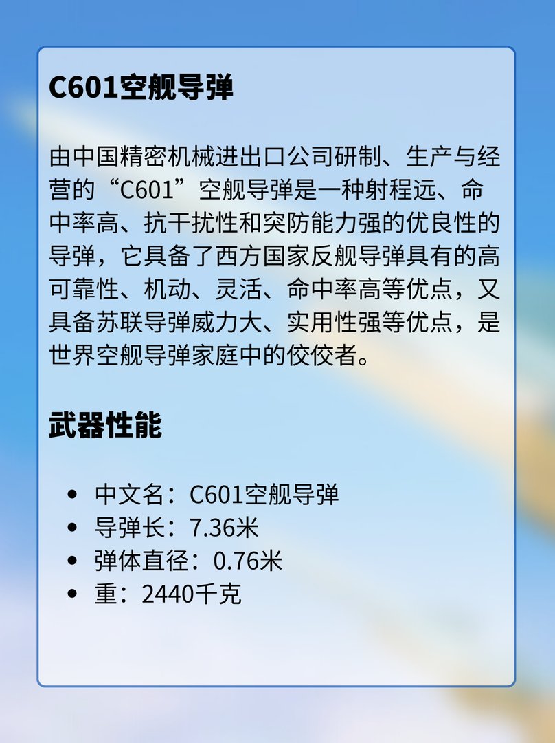 C601空舰导弹