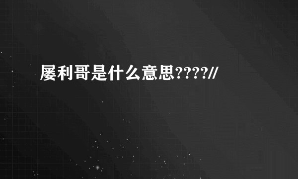 屡利哥是什么意思????//