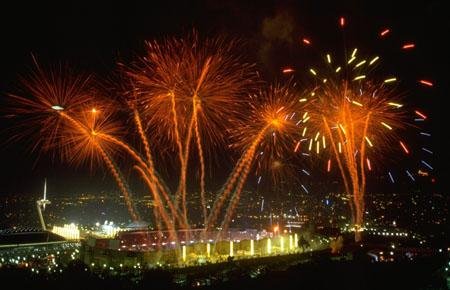 1992年巴塞罗那奥运会火炬的点燃