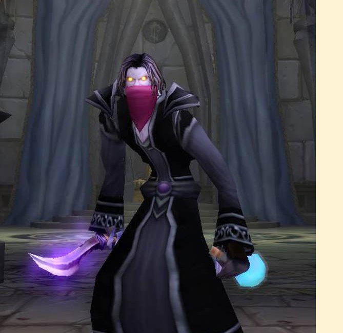 魔兽世界亡灵法师装备幻化什么好看？？最好看紫色或黑色的装备