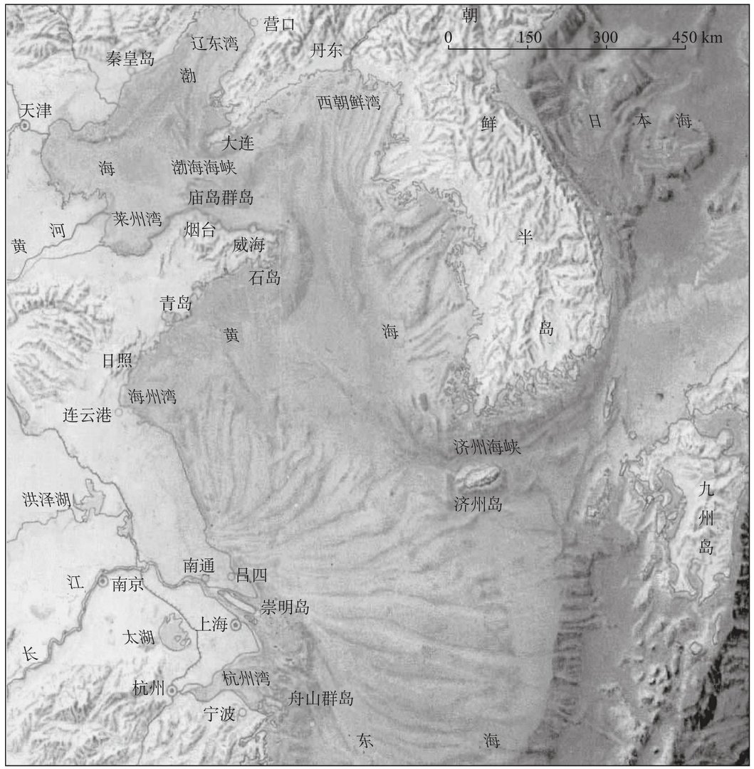 黄海的地理位置在哪里？由什么构成？