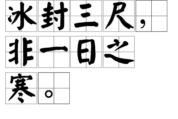 “冰封三尺，非一日之寒。”是什么意思？