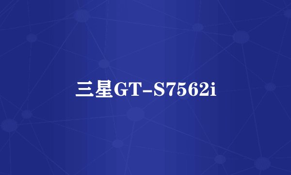 三星GT-S7562i