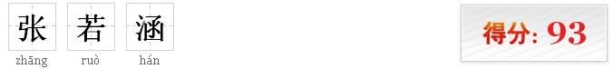 张若涵名字打分