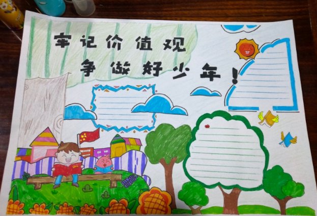 学习二十大,争做好少年手抄报内容