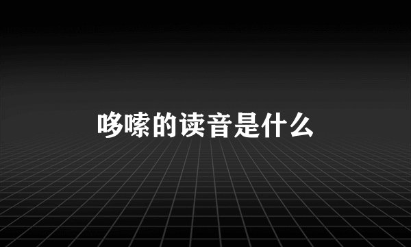 哆嗦的读音是什么