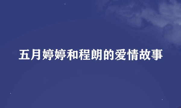 五月婷婷和程朗的爱情故事