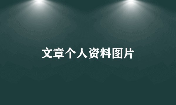 文章个人资料图片