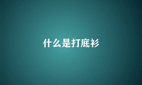 什么是打底衫
