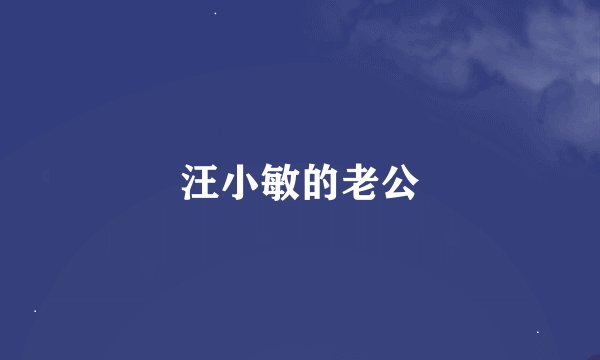汪小敏的老公