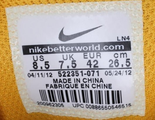 鞋码的大小是如何计算的？？谢谢。