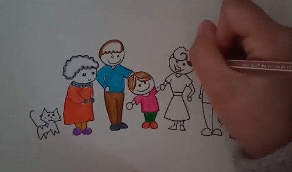 画全家福怎么画