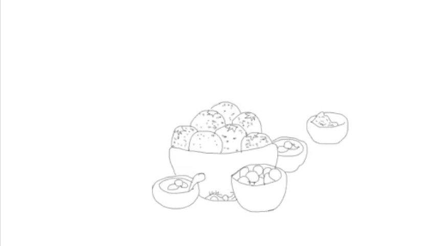 怎么画年夜饭 简单