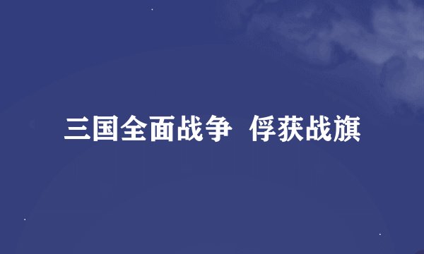 三国全面战争  俘获战旗