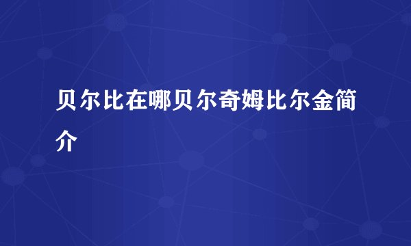 贝尔比在哪贝尔奇姆比尔金简介