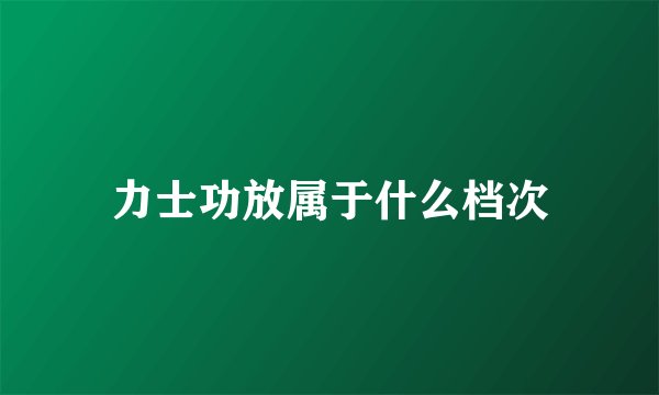 力士功放属于什么档次