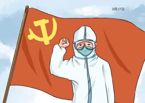 漫画版医护骑车抗疫看破防了，这幅画体现了怎样的正能量？