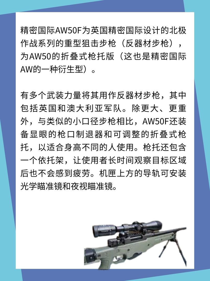 精确国际AW50F步枪