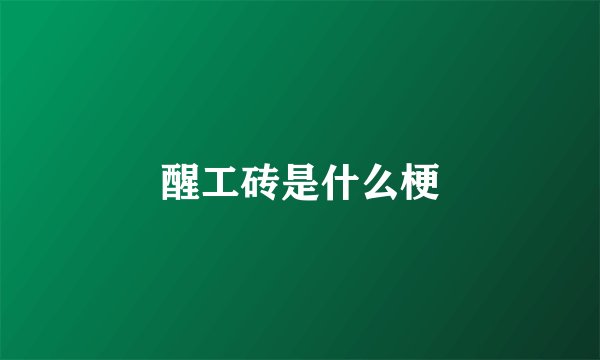 醒工砖是什么梗