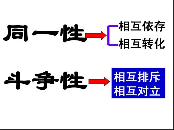矛盾的同一性与对立性
