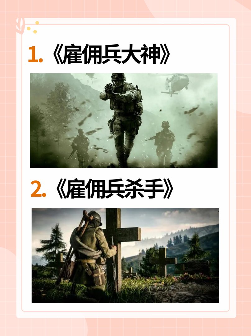 十大巅峰雇佣兵小说