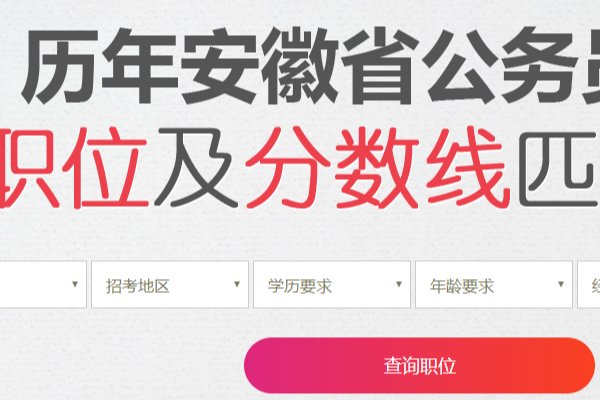 安徽人事考试排名