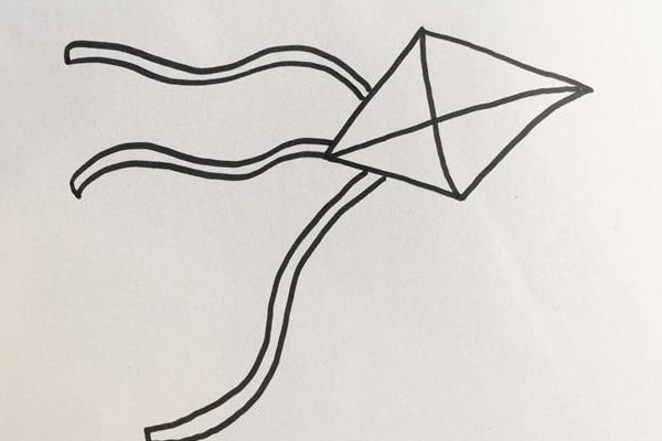 风筝简笔画怎么画