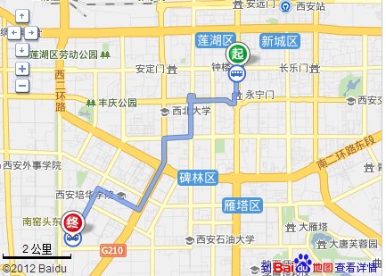 从钟楼到枫林绿洲西口的公交路线