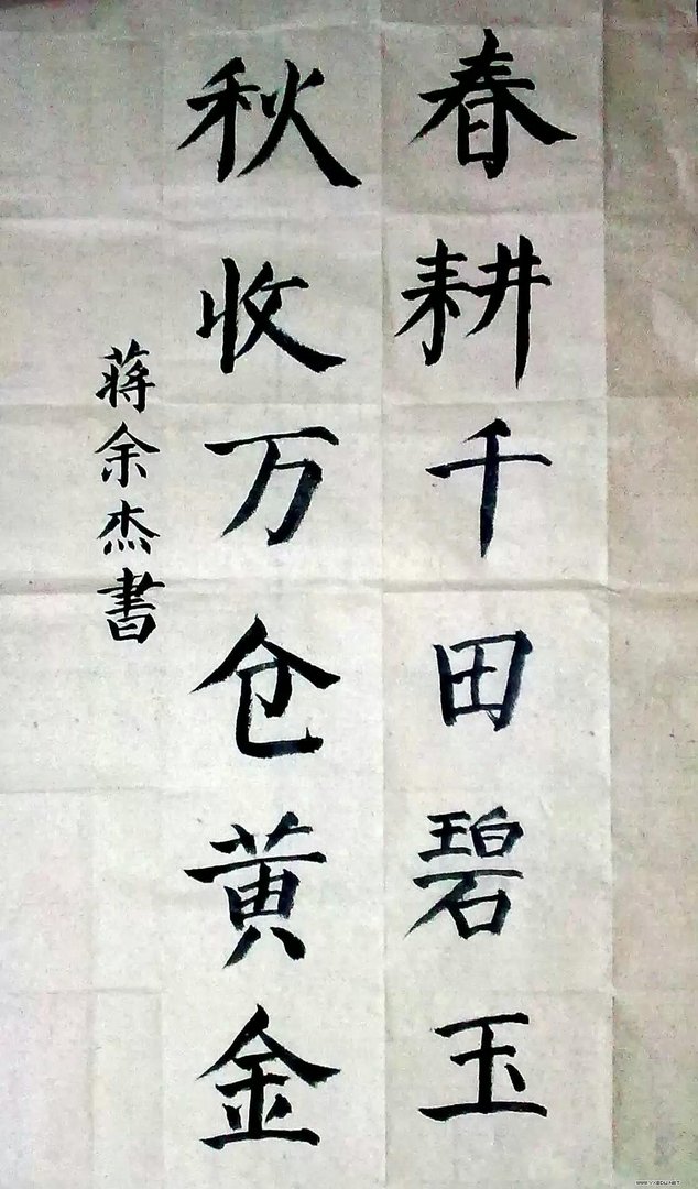 求小学生十二字的楷书书法作品