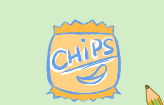 小零食的简单画法