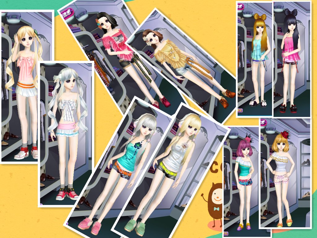 求搭配几套炫舞姐妹装，带名字带图，不要点卷，不要紫钻，越多越好