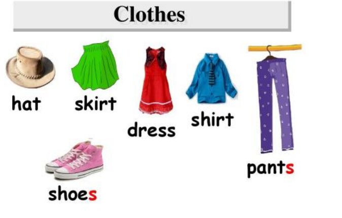 裤子 用英语怎么读