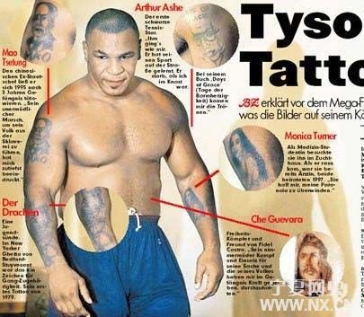 泰森身上的文身是？