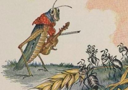 《蚂蚁和蝉》的寓意 和故事情节