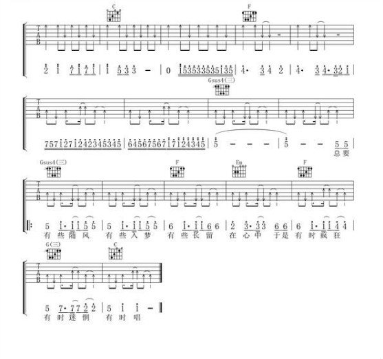 总是有些随风，有些入梦，有些常留在心中 这首歌的名字是什么