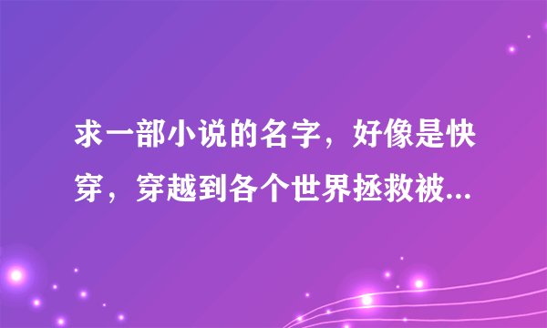 求一部小说的名字，好像是快穿，穿越到各个世界拯救被女主和男主真爱炮灰的男配