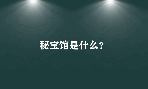 秘宝馆是什么？