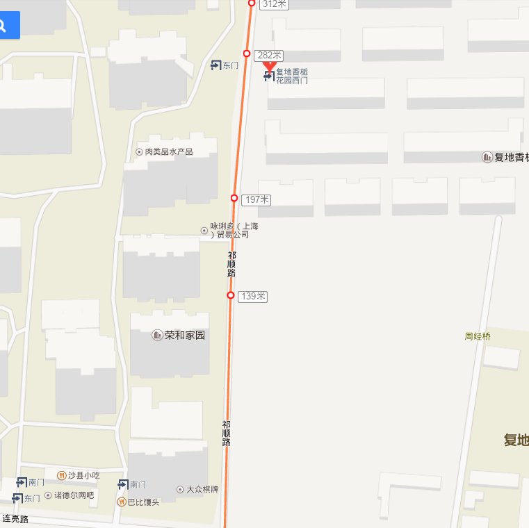 祁顺路在桃浦什么位置?地图显示