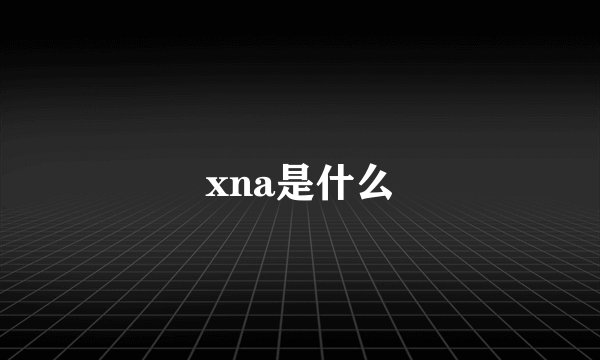 xna是什么