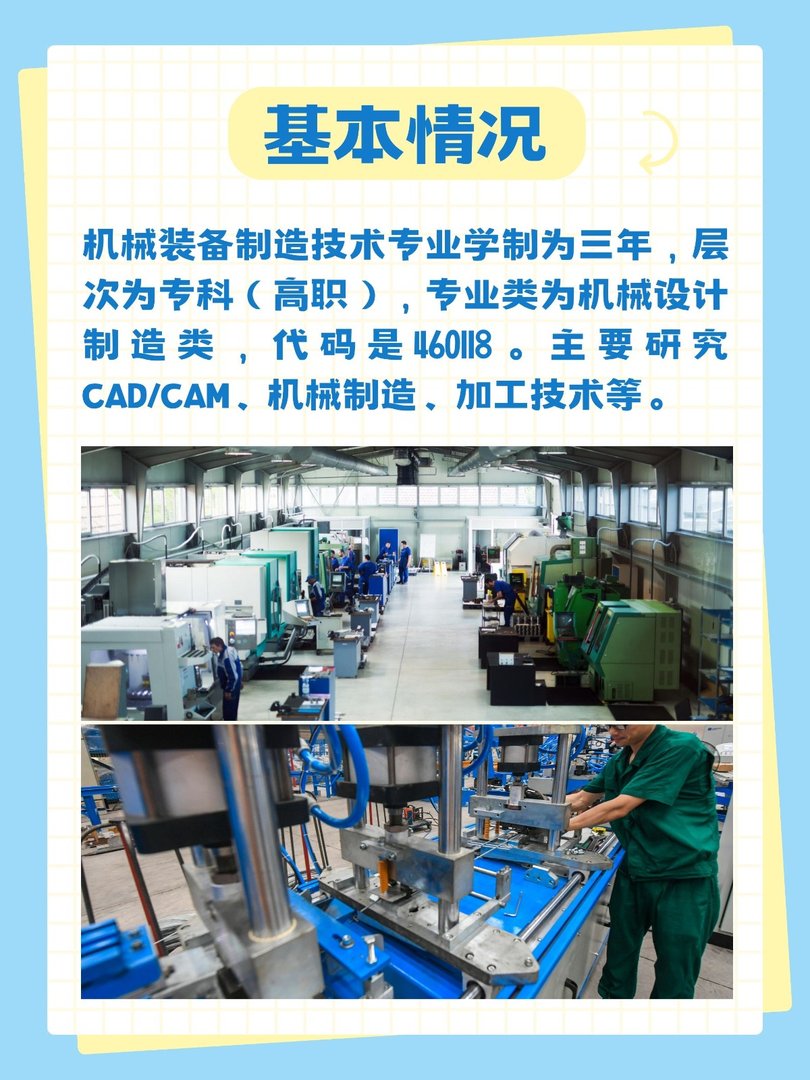 机械装备制造技术专业介绍