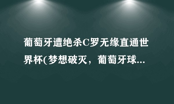 葡萄牙遭绝杀C罗无缘直通世界杯(梦想破灭，葡萄牙球迷心碎！)
