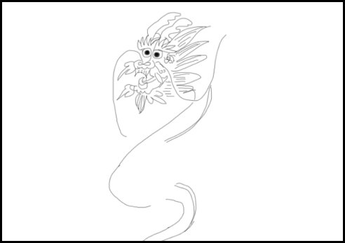 最简单画飞龙怎么画